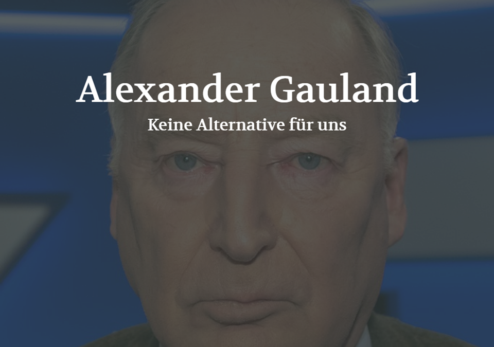 Alternative fürs Kapital: Alexander Gauland (POSITION #5/18)