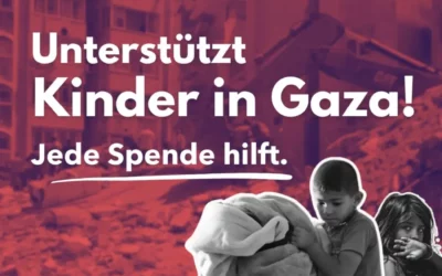 Unterstützt Kinder in Gaza! Jede Spende hilft!